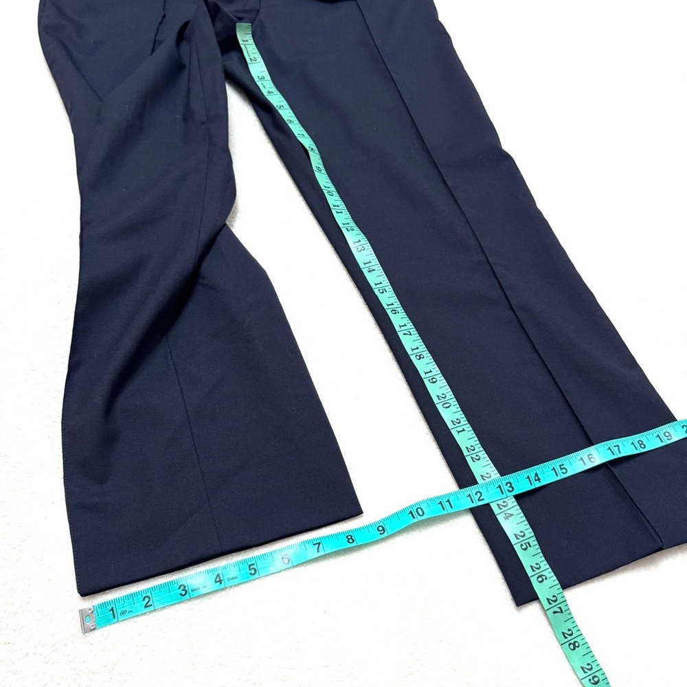 Hermes Paris EU 40 Women’s Employee Uniform Pants Navy Blue High Waist Crop US 8 - Picture 8 of 10